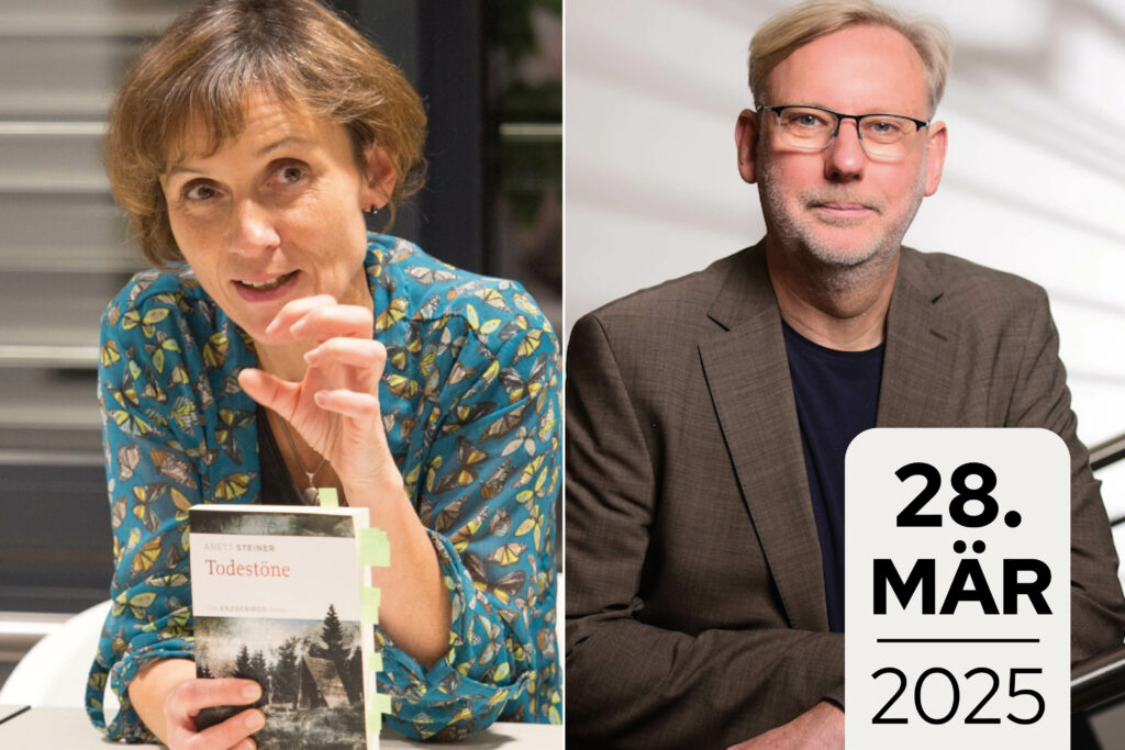 Autorenportraits von Björn Schering und Anett Steiner zur Bewerbung der Buchlesung anlässlich "Leipzig liest" am 28. März im BFW Leipzig